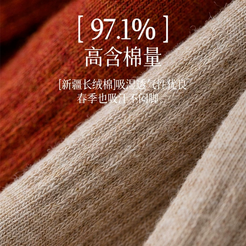 Хлопковые демисезонные антибактериальные удерживающие тепло зимние носки, средней длины, впитывают пот и запах