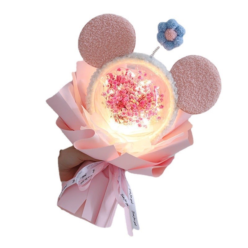 圣诞节礼物满天星永生花星黛露卡通花束生日礼物送女生朋友,淘宝优惠券,粉丝福利购,淘宝优惠卷