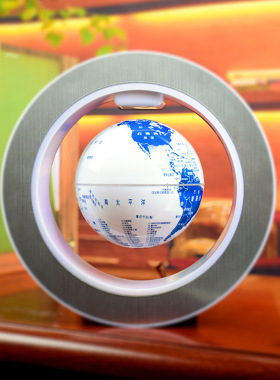 磁悬浮地球仪发光大号青花瓷黑科技创意生日礼物家居摆件