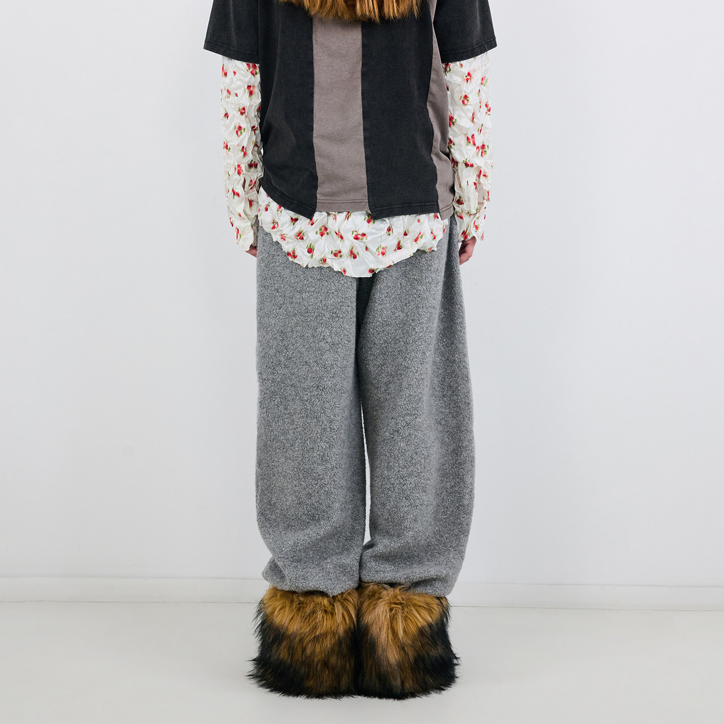 【VVNK JANE PLUS】hug 2025秋冬新款裤子仿羊羔卫裤,淘宝优惠券,粉丝福利购,淘宝优惠卷