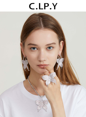 新款可爱风蝴蝶造型项链