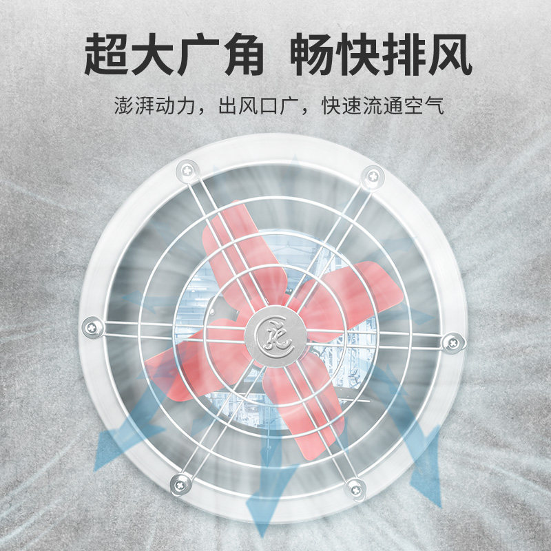 金羚排气扇排风扇厨房抽风机大吸力家用大功率农村强力排油烟风扇