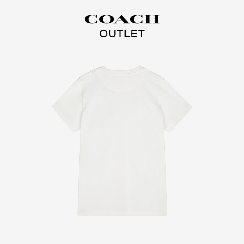coach /蔻驰奥莱女士经典标志t恤 COACHoutletT恤