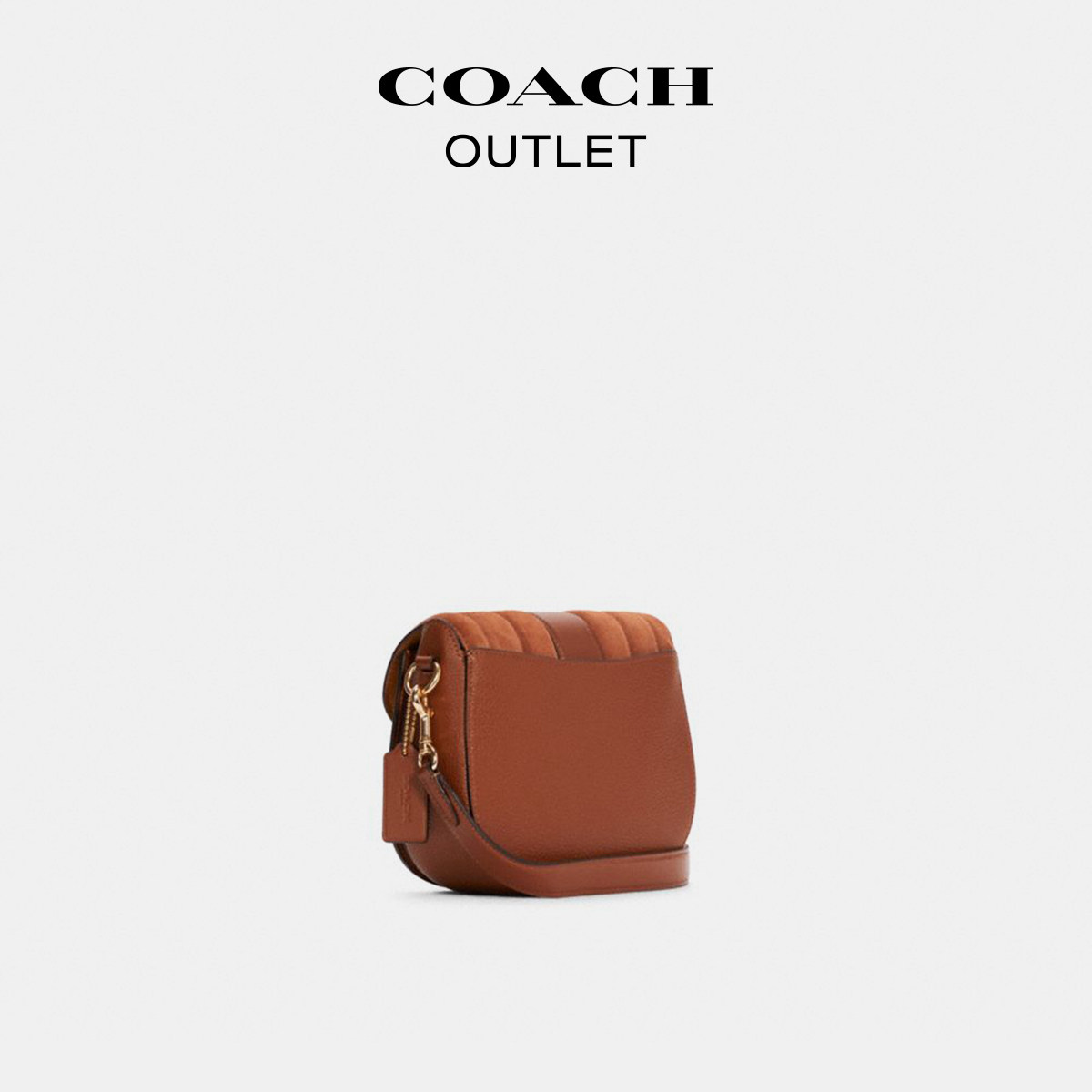 【入会领券】coach /蔻驰线状马鞍包 COACHoutlet马鞍包