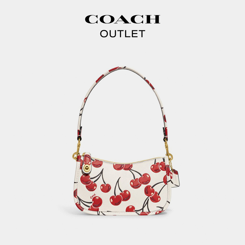 【618预售】coach/蔻驰奥莱樱桃20号手袋腋下包-第3张图片-提都小院