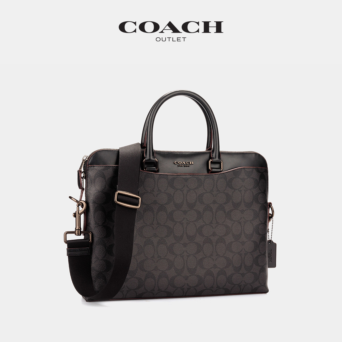 coach /蔻驰奥莱男包经典公事包 COACHoutlet男士包袋