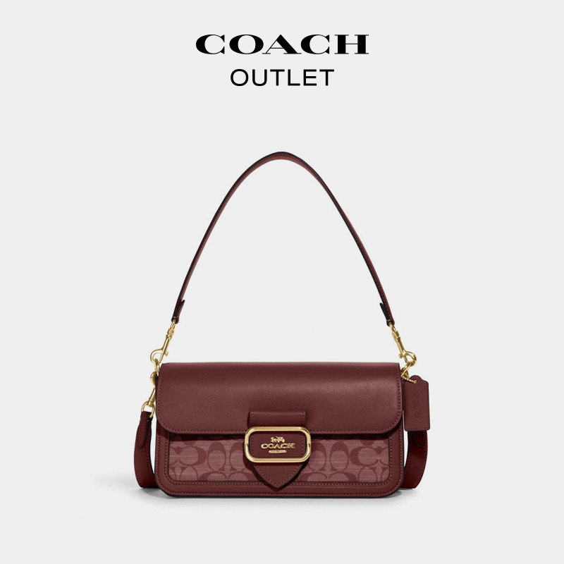 coach /蔻驰奥莱经典香布雷单肩包 COACHoutlet女士包袋