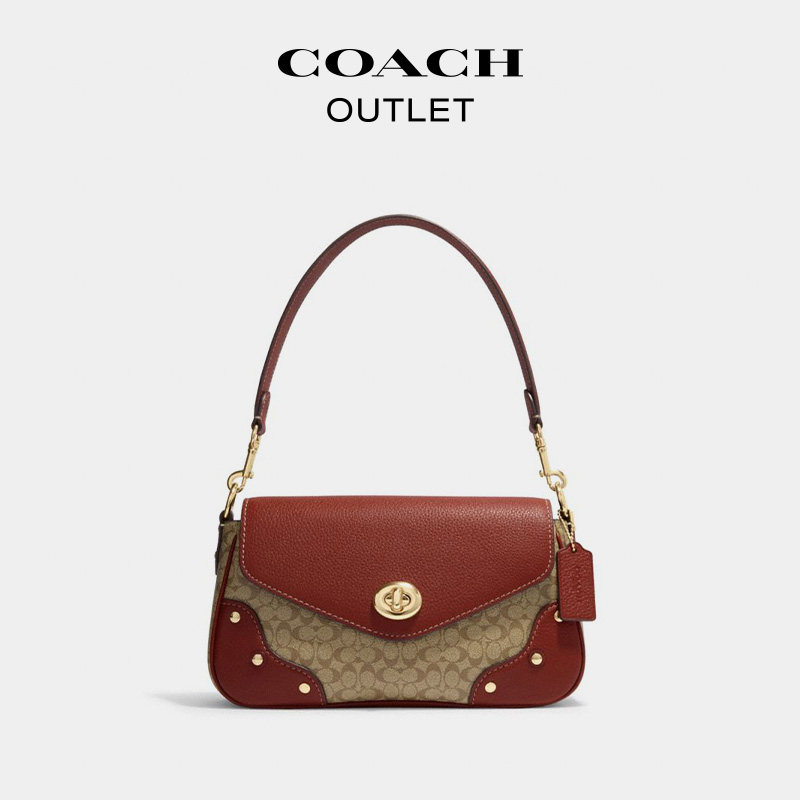 coach /蔻驰奥莱经典标志单肩包 COACHoutlet女士包袋