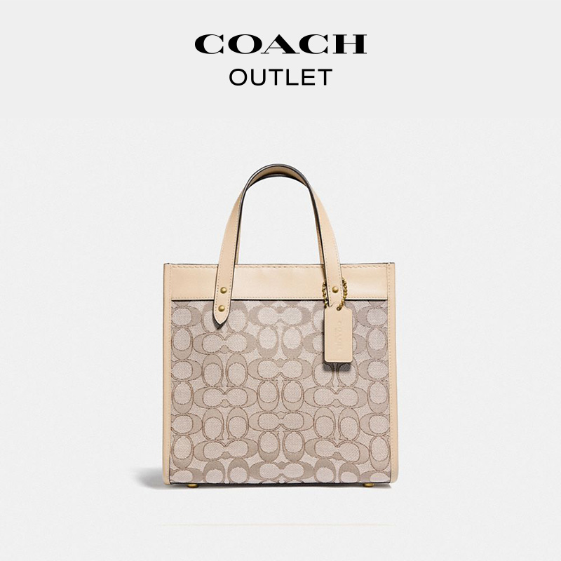 COACH/蔻驰奥莱女士经典FIELD tote22号托特包 - 图0