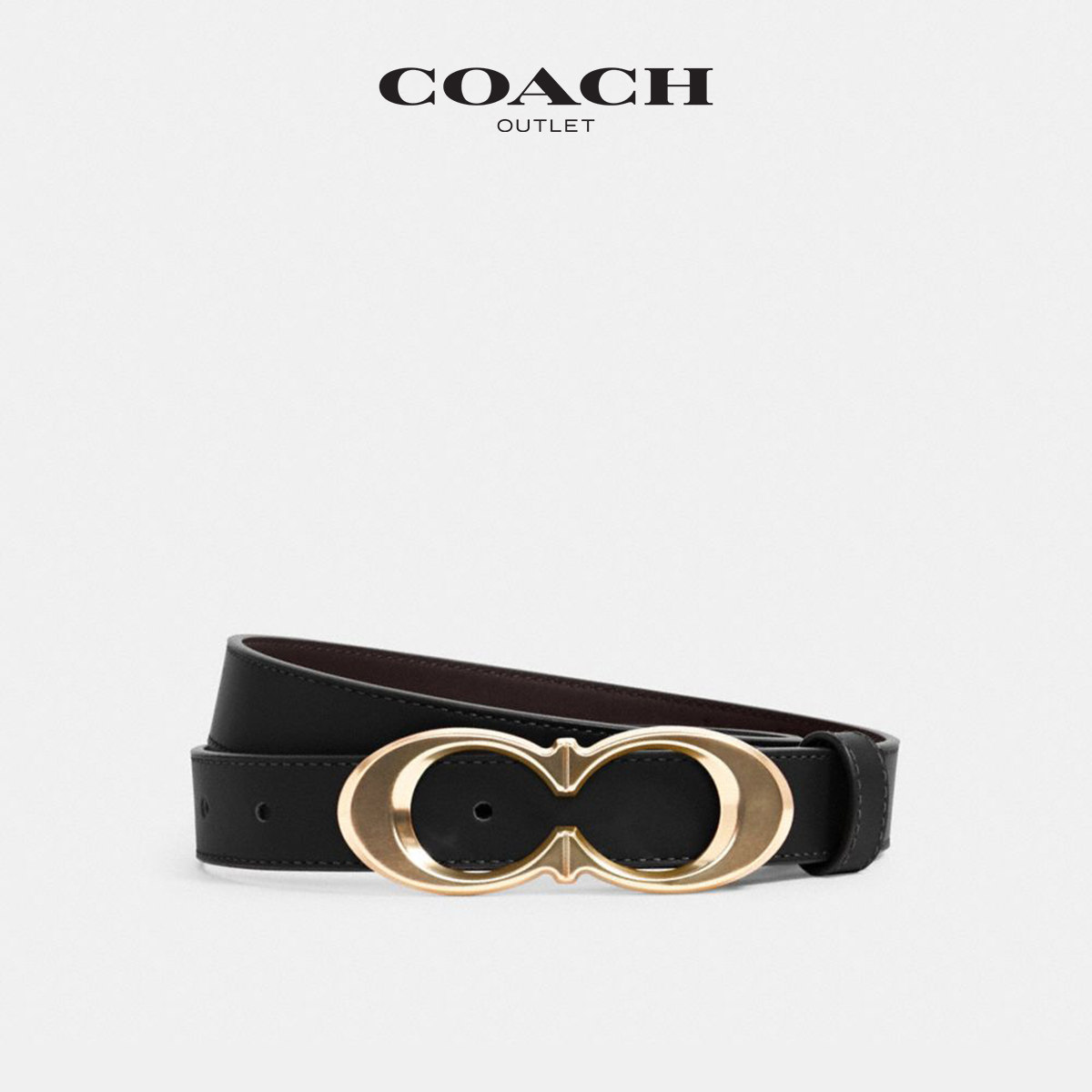 coach /蔻驰奥莱女士经典标志腰带 COACHoutlet腰带/皮带/腰链