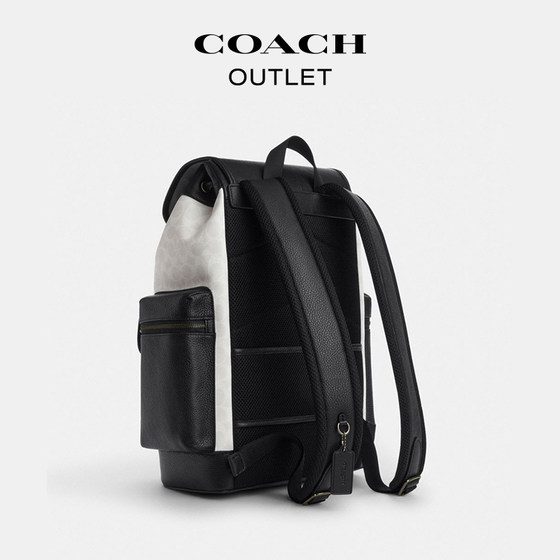 Coach Outlet Men's Color Block Presbyopia SPRINT Backpack Backpack Commuting Large Capacity