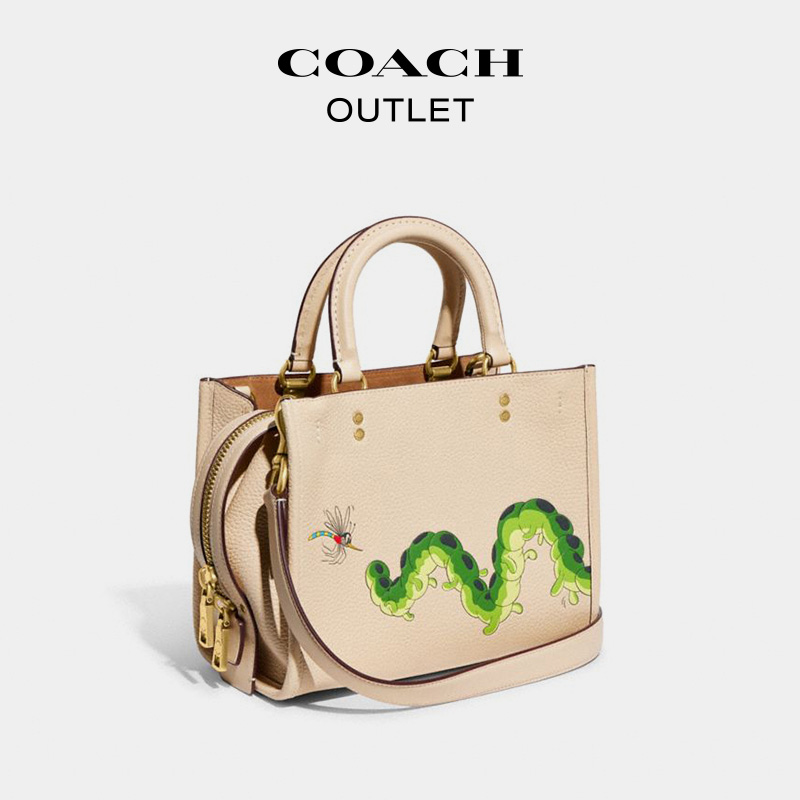 COACH/蔻驰奥莱女士DISNEY米奇和毛虫先生ROGUE手袋 - 图1