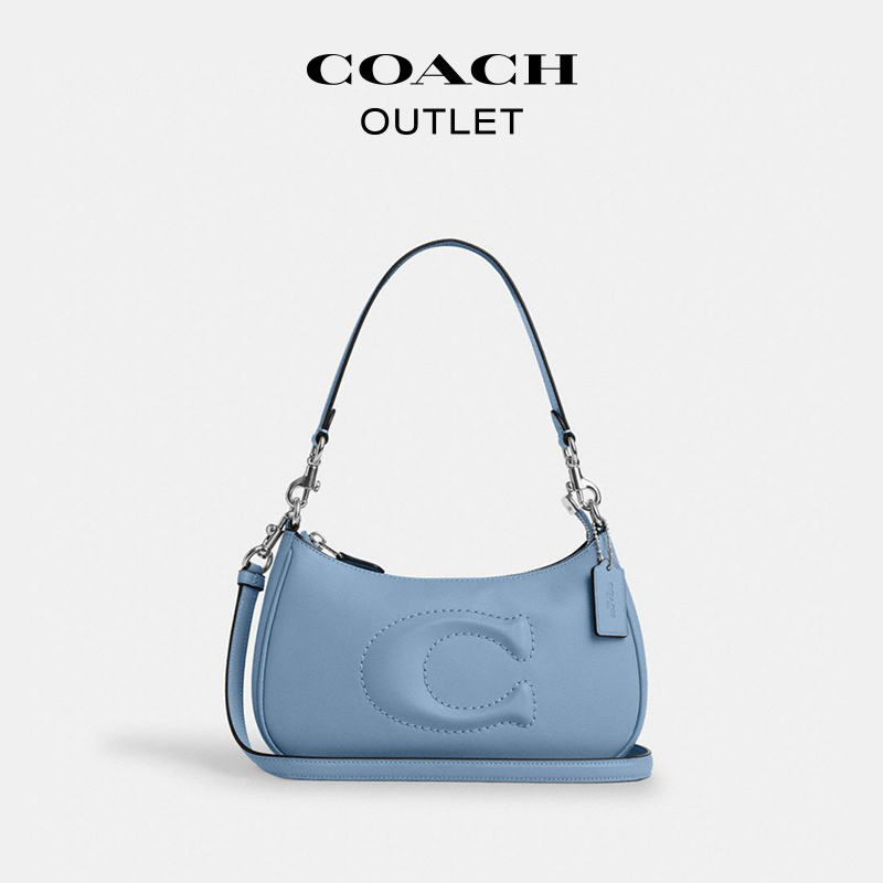 COACH/蔻驰奥莱女士TERI单肩斜挎包纯色质感高级感通勤百搭 - 图2