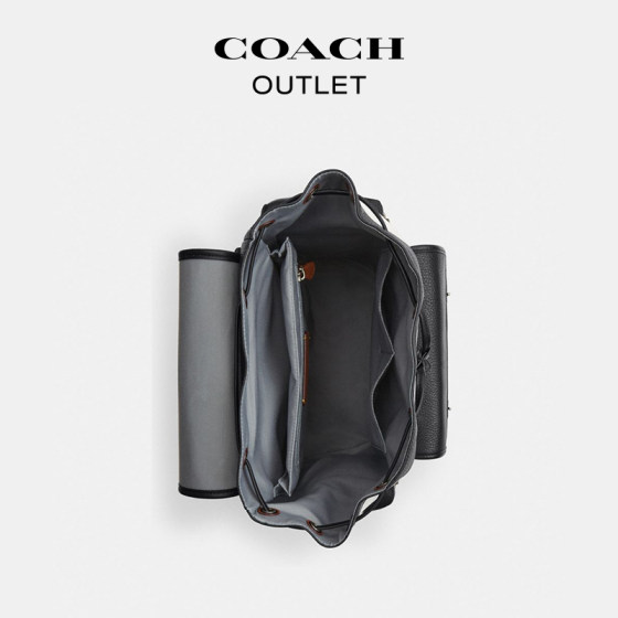 Coach Outlet Men's Color Block Presbyopia SPRINT Backpack Backpack Commuting Large Capacity