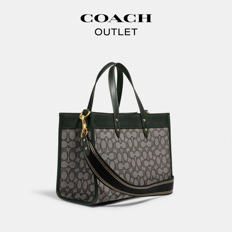 COACH/蔻驰奥莱女士经典标志FIELD tote 30号托特包 - 图1