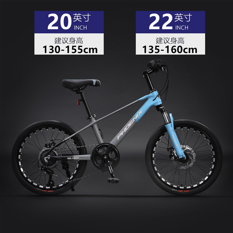凤凰官方铝镁合金儿童禧玛诺自行车 phoenix凤凰林宇儿童自行车