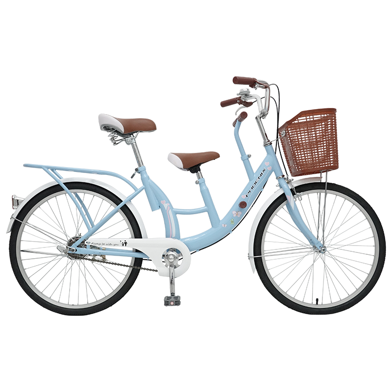 凤凰牌亲子小孩接送孩子女式自行车 phoenix凤凰林宇母子车/亲子车