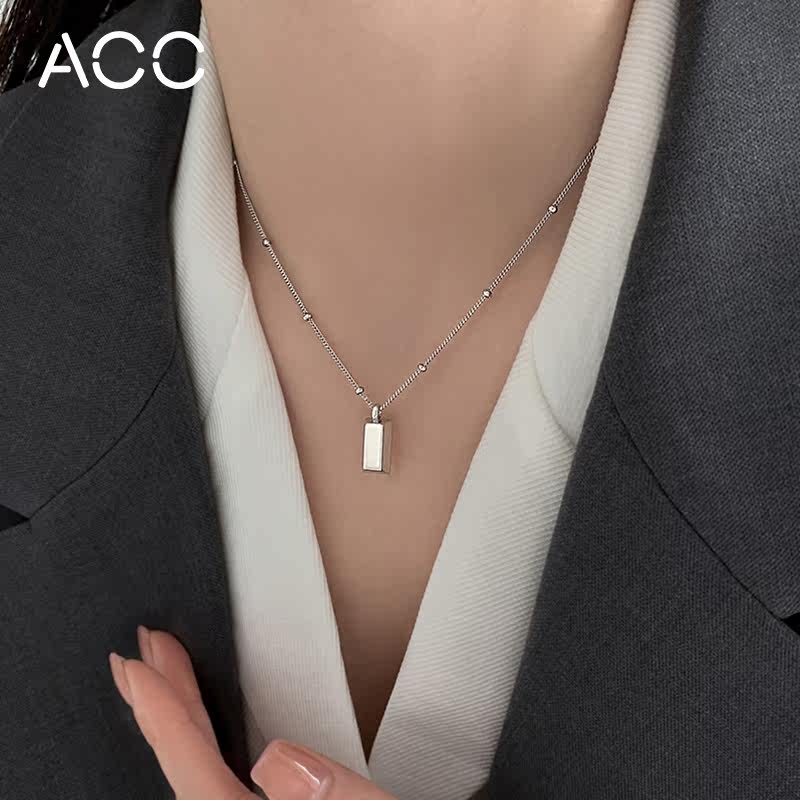 acc小金条925纯银2022年锁骨链 accshore项链