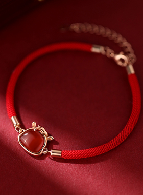 ACC红玛瑙马手链925纯银高级感女