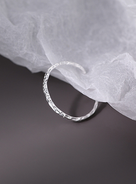 糖纸戒指925纯银时尚个性女