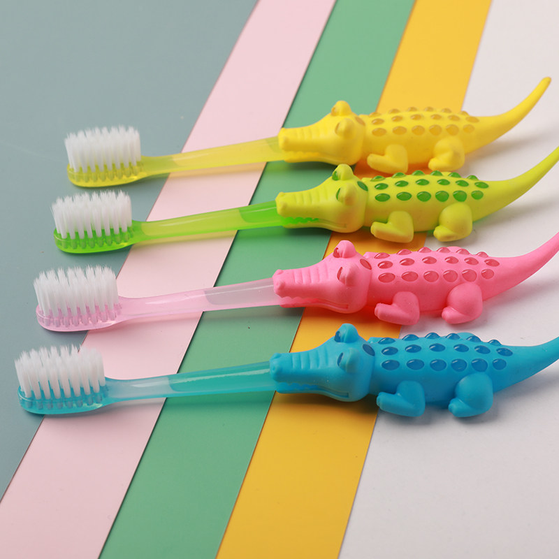 恩贝佳儿童软毛4支装岁小鳄鱼牙刷 恩贝佳牙刷/口腔清洁工具