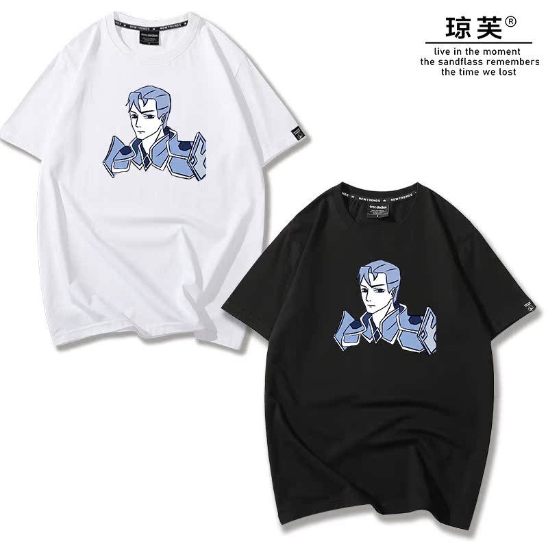 王者荣耀 王者荣耀英雄铠战士游戏人物图案夏季短袖纯棉班服情侣装t恤潮流 图片价格品牌报价 原仓数据 王者荣耀 王者荣耀英雄铠战士游戏人物图案夏季短袖纯棉班服情侣装t恤潮流 图片价格品牌报价 原仓数据