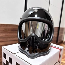 BornFree Space Armor Mini moto3 built-in lenses adapted locomotive retro helmet wind mirror windproof dust resistant