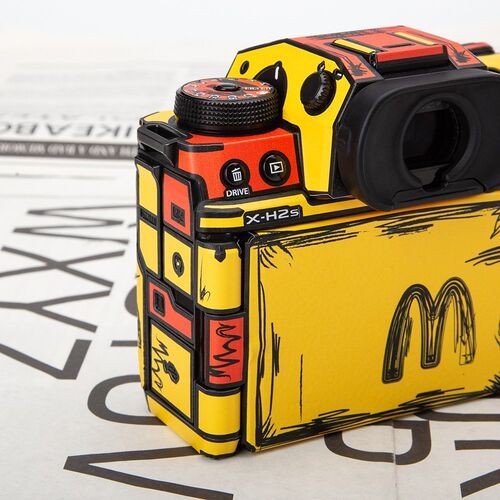 适用于富士X-H2S保护贴膜富士X-H2贴纸DIY碳纤维迷彩防尘保护膜 - 图2