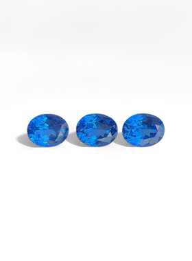 培育钴尖晶 梨形圆形蛋形心形蓝尖晶裸石 项链首饰diy镶嵌用主石