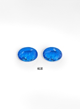 培育钴尖晶 实验室生长蛋形蓝尖晶裸石 戒指项链首饰镶嵌用主石
