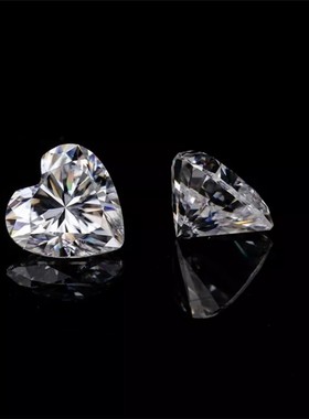 雷迪恩莫桑石裸石 尺寸齐全 D色VVS1 长方倒角 项链首饰diy镶嵌