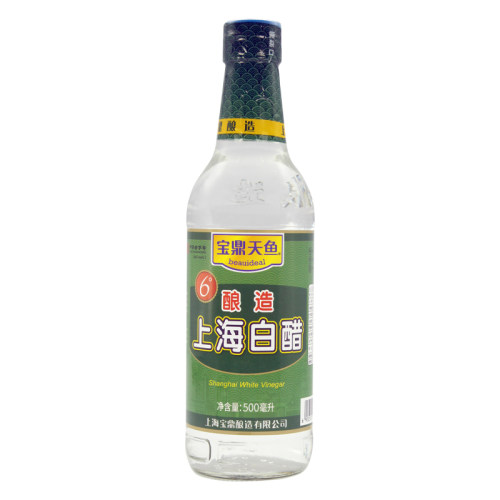 上海宝鼎天鱼6度酿造白醋整箱500ml*12瓶 凉拌菜泡菜酿造食用醋 - 图3