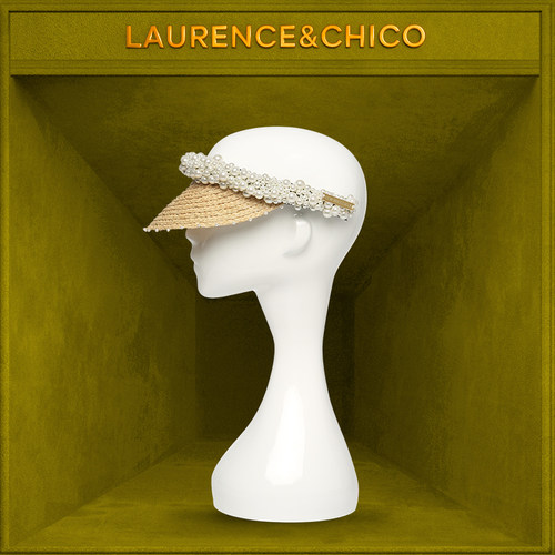 LC遮阳珍珠帽檐 - 图0