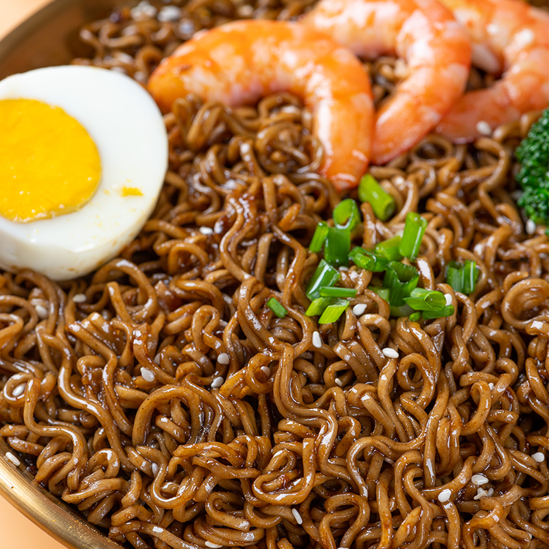 嗨吃家荞麦魔芋面整箱袋装麻酱味黑鸭味葱油味火鸡味4口味荞麦面