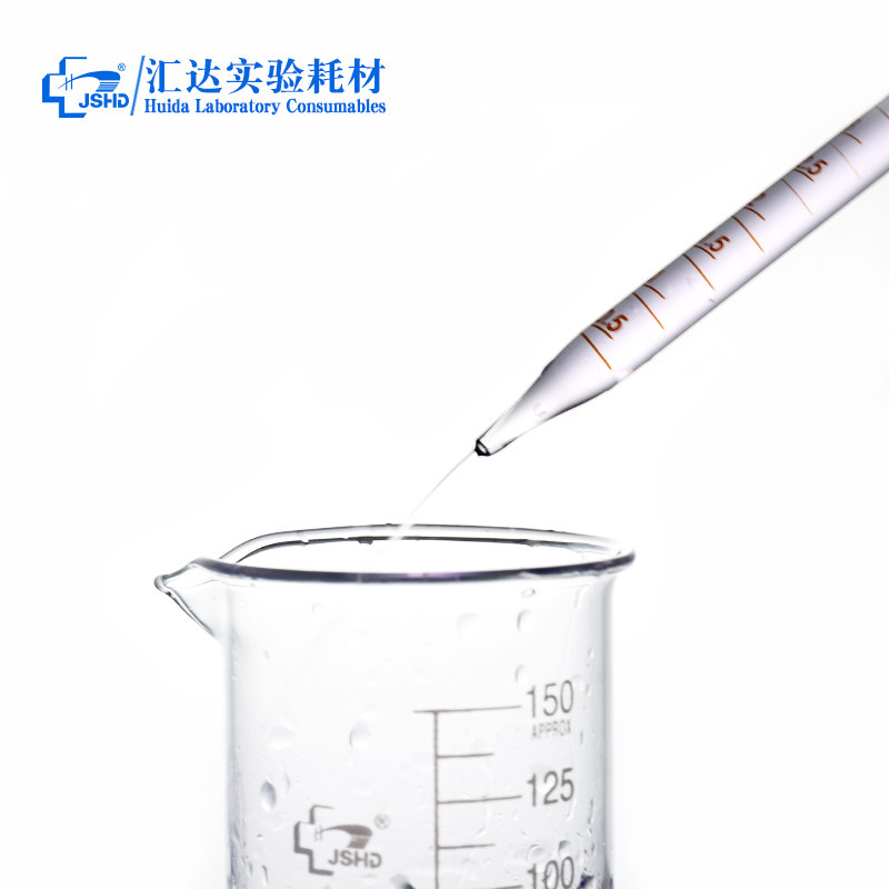 Glass graduated dropper with rubber tip dropper red rubber cap