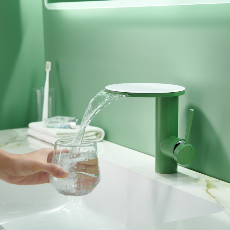 意大利瀑布式出水旋转面盆水龙头冷热家用浴室柜洗手盆水龙头家用,淘宝优惠券,粉丝福利购,淘宝优惠卷