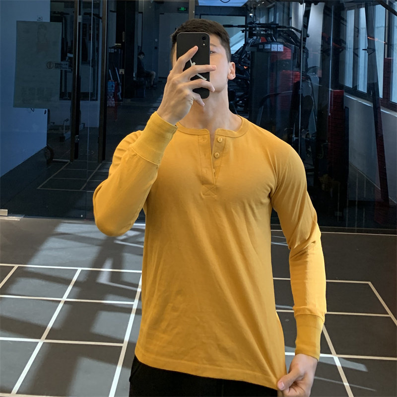 irontrap纯棉运动亨利领长袖T恤男打底衫健身衣服内搭训练服秋冬,淘宝优惠券,粉丝福利购,淘宝优惠卷