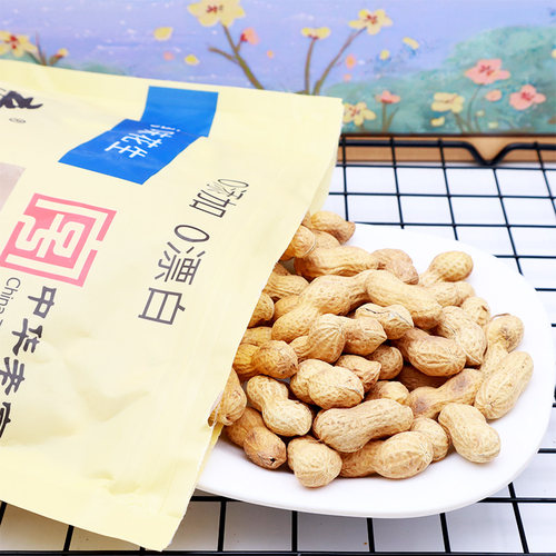 童年记原味花生500g/袋孕妇老人坚果炒货年货下酒菜非遗产品零食 - 图0