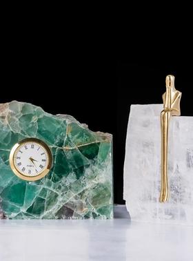 样板间太阳花摆件北欧现代客厅别墅酒店玄关水晶石装饰品现代摆设