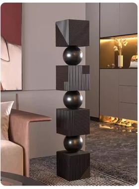 艺贝子无尽之柱落地摆件酒店雕塑售楼处走了玄关空间软装抽象异形