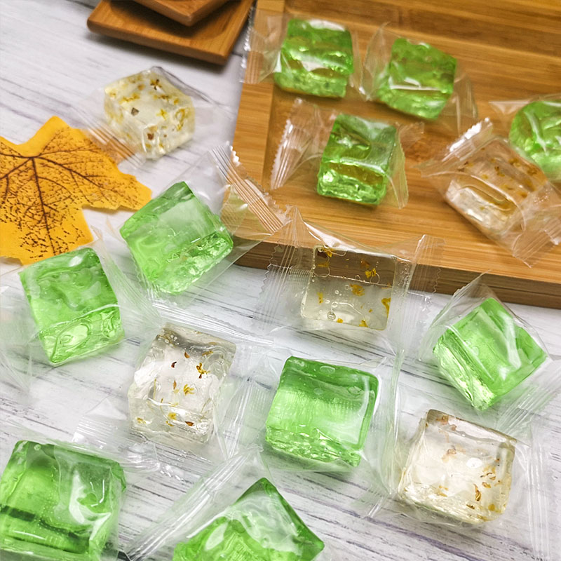 3袋包邮杭醇博软糖杨梅金桔龙井茶清凉糖桂花玫瑰杭白菊花喜糖 - 图2