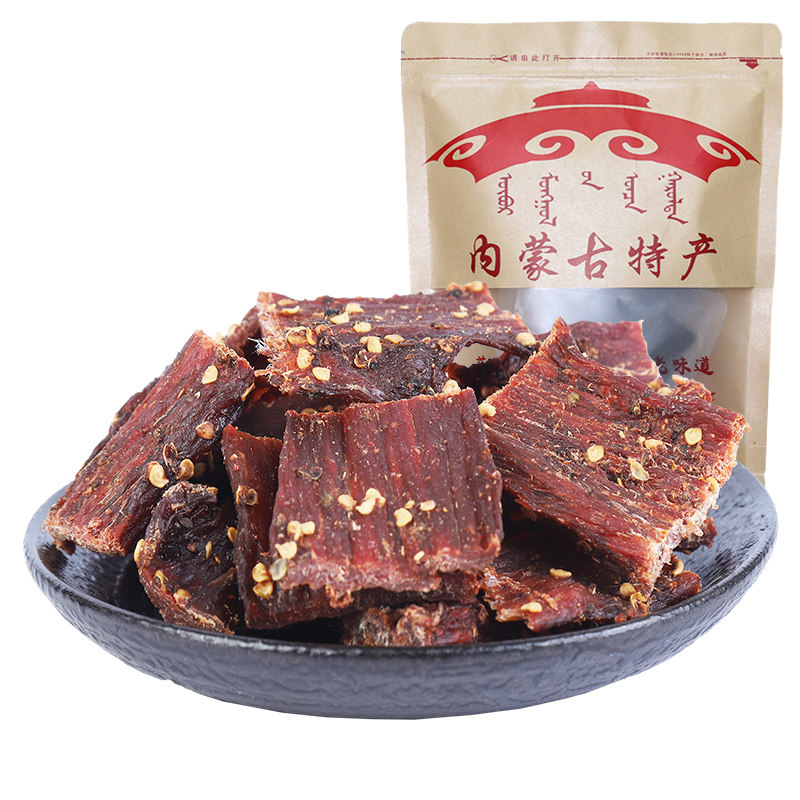 牦牛肉干西藏特产风干内蒙古耗牛 冠研食品牛肉类