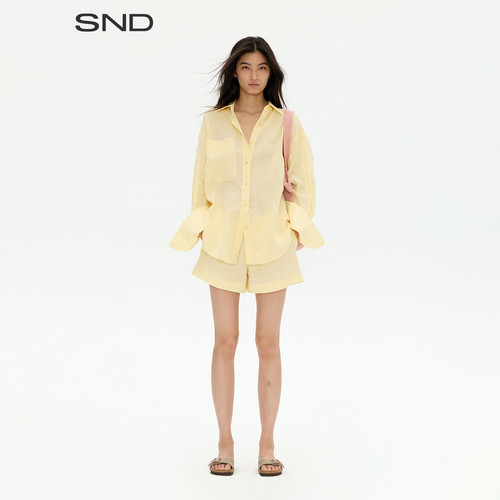 【FaxCopyExpress 设计师品牌】SND SS26 Soft Light清透短裤 - 图3