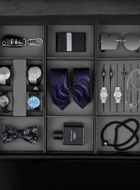 轻奢样板间卧室梳妆台抽屉装饰品搭配组合摆家居展柜展厅软装摆件