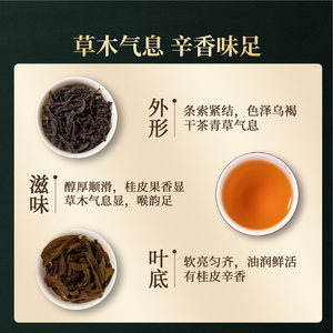 正山堂岩语鉴山牛栏坑肉桂礼盒装正宗武夷山特级正岩茶叶送礼51g