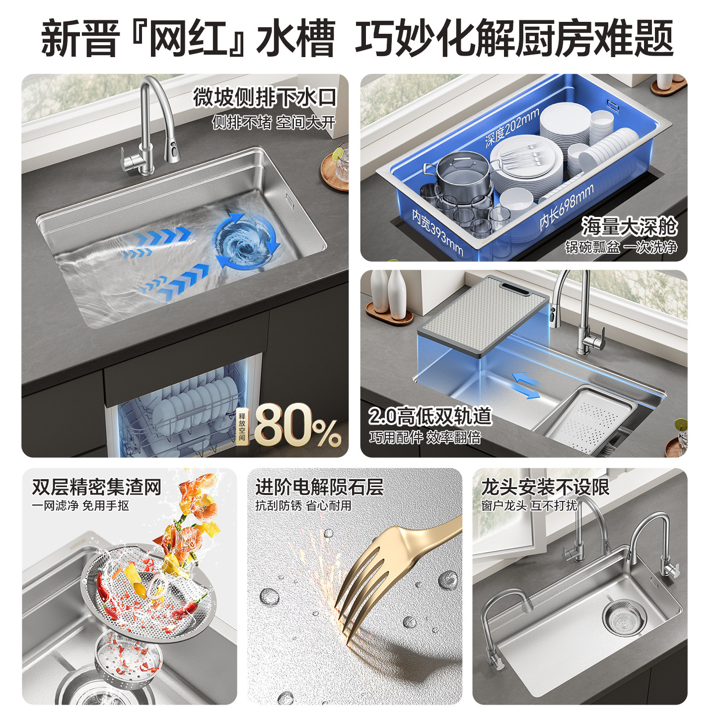 详情领金刚券 箭牌厨房水槽304不锈钢洗菜盆大单槽洗碗槽台下盆池,淘宝优惠券,粉丝福利购,淘宝优惠卷