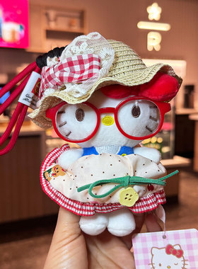 正版hellokitty三丽鸥包包挂件毛绒玩偶公仔书包挂饰猫咪可爱装饰