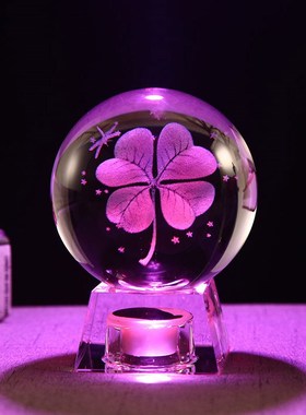 轻奢北欧式水晶球摆件客厅酒柜电视柜办公室礼品摆件家居装饰