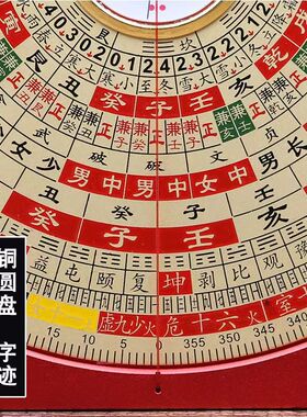 万福堂7寸理气盘铝镁合金风水罗盘15层纯铜高精度专业罗经仪玛瑙