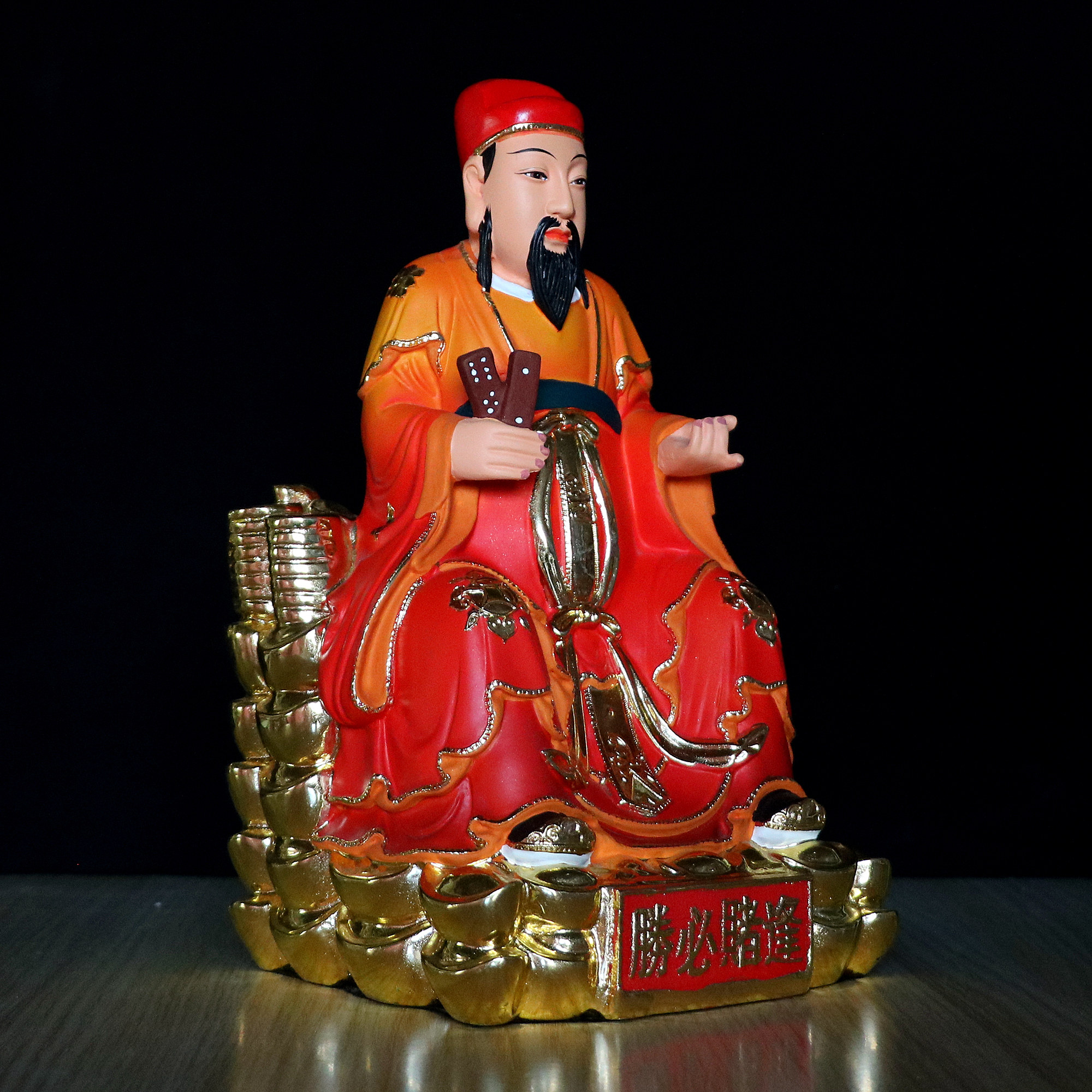 包邮赌神树脂神像赌神韩信爷 麻将祖师爷 纳福转运家用供奉摆件